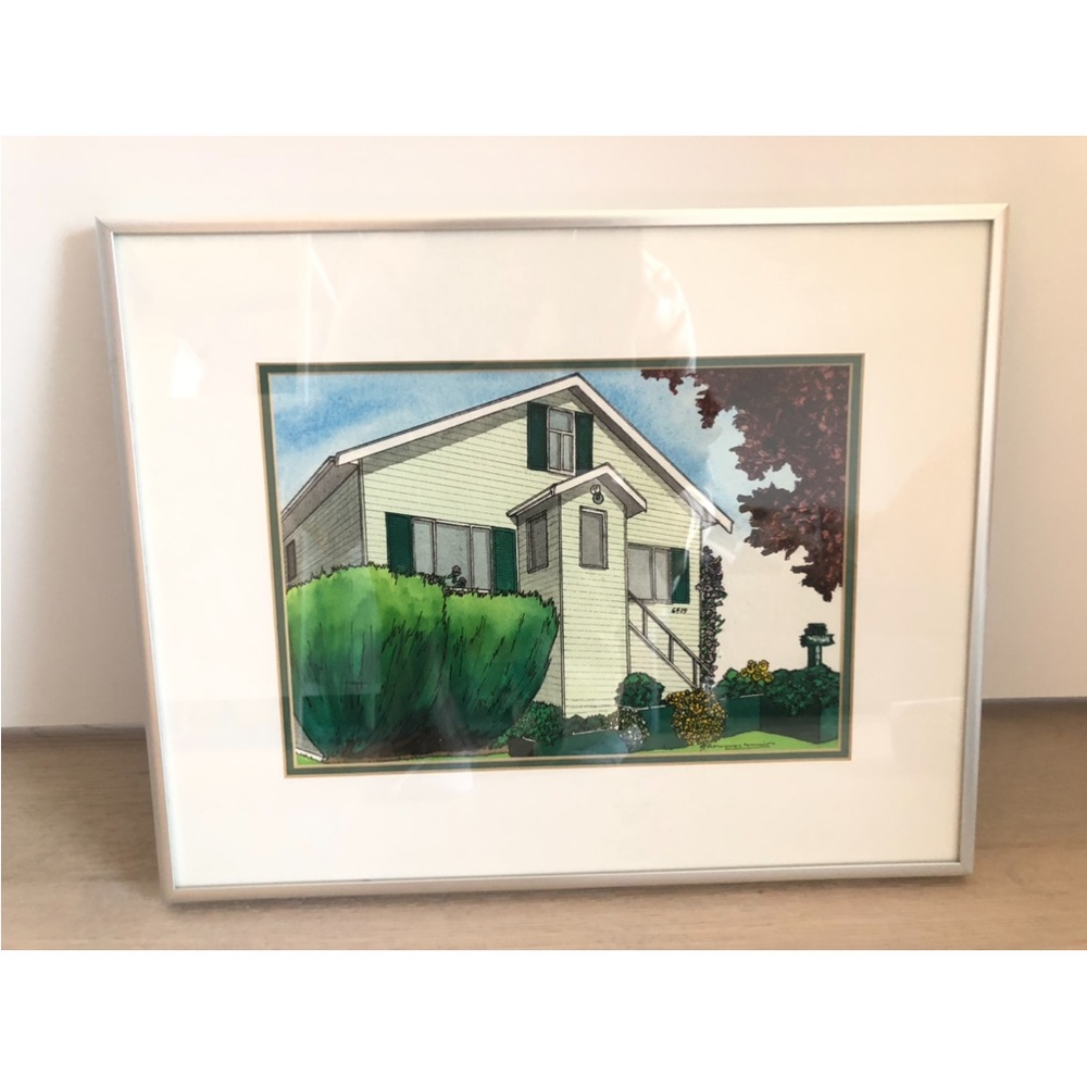 “The Wrights II” Watercolour Original Painting by Hilary Morris